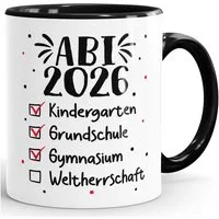 MoonWorks Tasse Kaffee-Tasse Abitur 2026 - Geschenk Abschluss Abiturienten - To Do, Keramik
