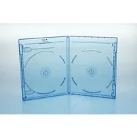 Sauerwald DVD-Hülle 5 BluRay Hüllen 11mm / 2fach 2er BD Hüllen / Farbe: blau / high qualit
