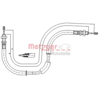 Metzger Handbremsseil Chrysler Voyager IV