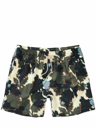 OAS Herren Badeshorts Foliago Grün 100 % Polyester