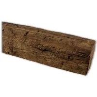 Homestar Zierleiste Deckenbalken Holzimitat Eiche, 9 x 6 cm, Länge 2 m, kleben, Polyurethan, leichte und kostengünstige Alternative zu Echtholz-Balken