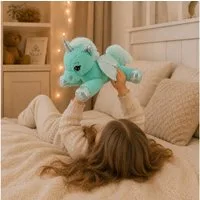 Sweety-Toys Kuscheltier Sweety Toys 11698 Einhorn Plüschtier Kuscheltier 34 cm türkis-Mint