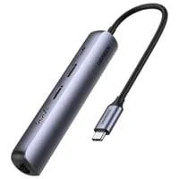 CM418 5-in-1 USB-C Hub, Dockingstation silber