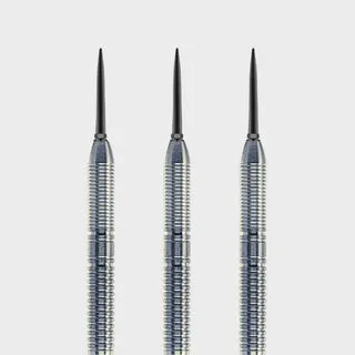 Steel Dart Barrel Zylinder Grip1 V4 - Silber / 21g