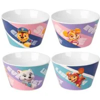 United Labels® Müslischale Paw Patrol - Girls - Chase, Skye, Everest & Liberty, 500ml, Porzellan