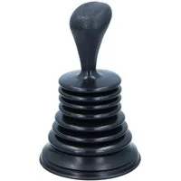 Kinzo Pümpel MINI-SAUGGLOCKE für Spülbecken Abflussreiniger Abfluss 19 (Schwarz), Pömpel Abflusspumpe Pümpel