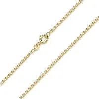 Materia Kette ohne Anhänger Flache Panzerkette vergoldet 1,7mm K88, aus 925 Sterling Silber