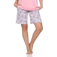 Normann Pyjama Normann Damen kurzarm Shorty Pyjama Paisley-Muster– auch in Übergröße