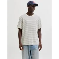 Jack & Jones Rundhalsshirt JJEDOVER STRIPED TEE SS CREW NECK SN mit Streifendesign
