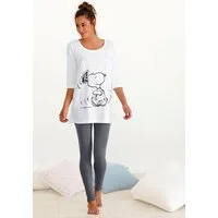 PEANUTS Pyjama (Set, 2 tlg) mit Leggings und legerem Shirt mit Snoopy Druck