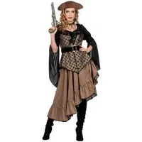 Metamorph Piraten-Kostüm Edelpiratin Kostüm Karneval Faschingskostüm Damen, Detailreich und hochwertig verarbeitetes Piratenkostüm für die Freib