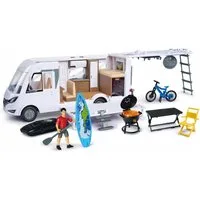 Dickie Toys Spielzeug-Auto Wohnmobil Camper, (Set), mit Licht