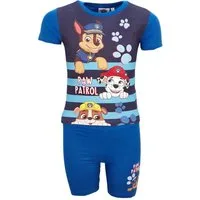 PAW PATROL Print-Shirt Paw Patrol Kinder Chase Jungen Sommerset Shirt Shorts 100% Baumwolle, Gr. 92 bis 116