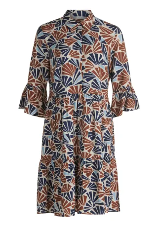 Betty & Co - Stufenkleid Nature/Brown - Gr. - 44