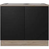 Flex-Well Spülenschrank Capri (2-St) (B x H x T) 100 x 85 x 60 cm, inkl. Edelstahl-Einbauspüle