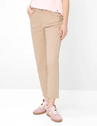 Brax Damen Five-Pocket-Hose Style CAROLA S ALMOND, Beige, Gr. 46L