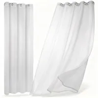Beautex Gardine transparent Dolly, wählbar mit Kräusel- und Ösen- Aufhängung (2 St), Ösen, transparent