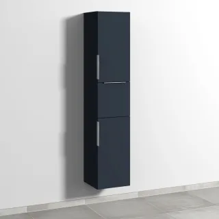 Sanipa 3way Hochschrank mit 2 Türen und 1 Auszug, Marine-Matt UP1031R