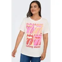 ONLY CARMAKOMA Kurzarmshirt CARROLL LIFE SS O-NECK REG TEE LC JRS