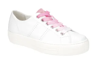 Paul Green Damen Plateau Sneaker 5247-01x Wei? Candy White Glattleder Frottee...