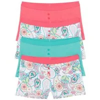 bonprix Boxer (Packung, 4-St) doppelt abgesteppt an den Beinenden, figurbetonende Passform