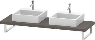 Duravit L-Cube Konsole Flanell Grau Seidenmatt 800x550x45 mm - LC103C09090 LC103C09090