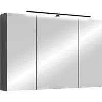byLIVING Spiegelschrank Serie Spree, in vielen Breiten erhältlich Soft-Close, LED Beleuchtung mit Schalter- und Steckdosenbox