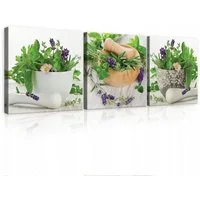 Wallarena Leinwandbild Natur - Mehrfarbig - Modern - Vlies - Wohnzimmer, Natur