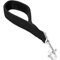 DUVO+ Hundeleine Nylon Kurze Leine doppelt schwarz