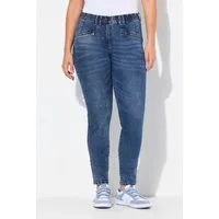 Ulla Popken Regular-fit-Jeans Jeans Sarah schmales Bein Zipptaschen Stretch