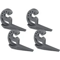 WENKO Fensterstopper Modell Multi-STOP® Anthrazit, (Set, 4-tlg), Klemmschutz, Türstopper aus Kunststoff