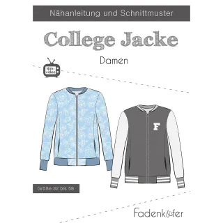 Fadenkäfer Schnitt "College-Jacke" für Damen