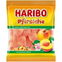HARIBO Süßigkeit, Haribo Pfirsiche gezuckertes Fruchtgummi mit Pfirsichgeschmack 175g