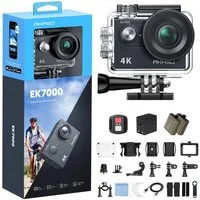Akaso EK7000 Action Cam (4K Ultra HD, WLAN (Wi-Fi), 30M wasserdicht, 170°Ultra Weitwinkelt, Fernbedienung)