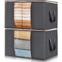 Lifewit Aufbewahrungsdose Aufbewahrungstasche mit Deckel, Kleiderschrank Organizer (Set, 2 St., 1 Stück/2 Stück/3 Stück/4 Stück/6 Stück/8 Stück), Klappbar, Non-woven fabric