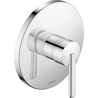 Duravit Balcoon Fertigmontageset BA4210010010 Unterputz-Duscharmatur, 1 Verbraucher, rund, chrom Hochglanz