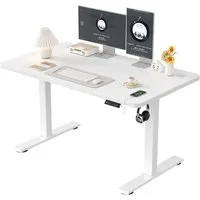 Furnicopia Schreibtisch Höhenverstellbarer mit USB-Ladefunktion und Wecker-Erinnerung (2 Höheneinstellungen 5 Farben und 6 Größen fur eine Vielzahl von Arbeits- und Lernumgebungen)