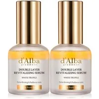 d'Alba Gesichtsserum White Truffle Double Layer Revitalizing Serum Vegan, 2-tlg., Gesichtsserum, Trüffel, Hautpflege