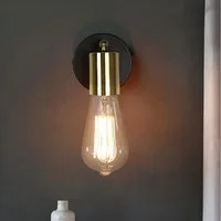 ZMH Deckenleuchten Hängend Deckenstrahler Vintage E27 Schwarz-Gold, ohne Leuchtmittel, Modern Deckenspots für Esszimmer Küche