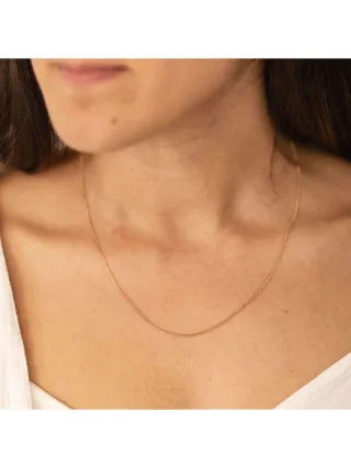 Zeeme Basic Collier 925/- Sterling Silber rotverg. 42+3cm