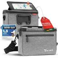 MIVELO Lenkertasche Fahrradtasche Lenker für KLICKfix, Fahrrad Tasche inkl. Handyfach, KLICKfix kompatibel