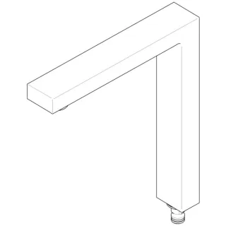 Dornbracht Auslauf 165 mm 90110619205-06 platin matt