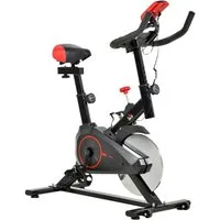 HOMCOM Heimtrainer Indoor Cycling Bike Trainer Home Gym Fahrradtrainer (1-tlg., Fitnessfahrrad), 85L x 46B x 114H cm
