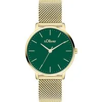 s.Oliver Quarzuhr Modern Basics Edelstahl