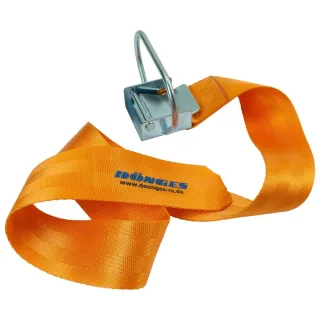 Schlauchtragegurt | Dönges | 1.000 mm | stufenlos verstellbar für jede Schlauchgröße | leuchtorange