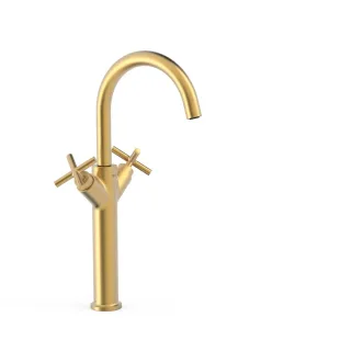 Tres 2 Griff Waschtischarmatur XL Mit Griff G3/8" flexible Anschlussschläuche, 28380301OM 28380301OM
