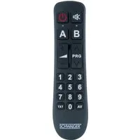 Schwaiger UFB1100 533 Universal-Fernbedienung (2-in-1, Tastenprägung und Orientierungspunkte auf beiden Wippen)