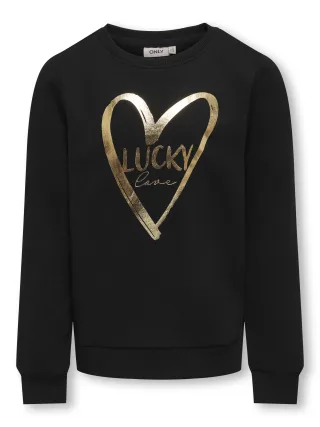 KIDS ONLY - KOGMARY LIFE L/S O-NECK BOX SWT Black - Gr. - 152