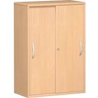 geramöbel Aktenschrank Schiebetürenschrank Flex S-383502-BB 3OH 800x425x1182mm buche