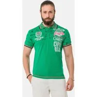 Cipo & Baxx T-Shirt Poloshirt mit stylischem Print